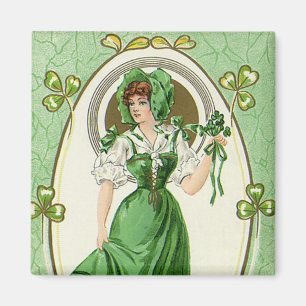 Imán Día de San Patricio vintage, mi hermosa irlandesa