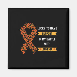 Imán Día de San Patrón Cuatro Láminas Naranja Leucemia 