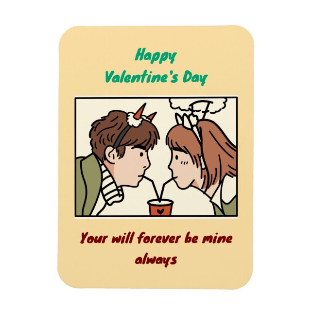 Imán Día de San Valentín (Vertical)