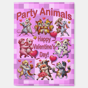 Imán Día de San Valentín Baile de Parejas "Animales de 