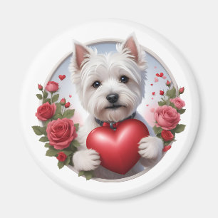 Imán Día de San Valentín con corazón