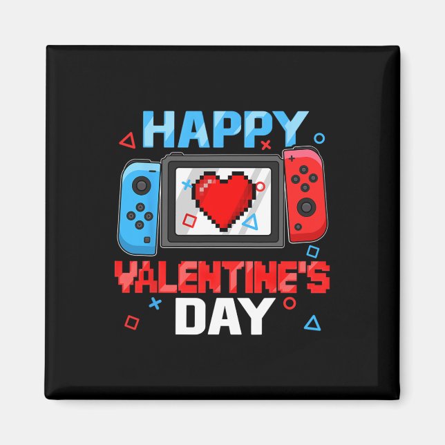 Imán Día de San Valentín Controlador de videojuego Hear (Frente)