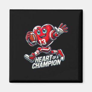 Imán Día de San Valentín Corazón de un Campeón Diseño d