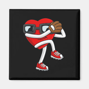Imán Día de San Valentín Corazón Pitcher Fun Boys Gir