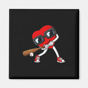Imán Día de San Valentín de Béisbol Diversión Niños Ch