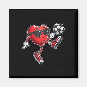 Imán Día de San Valentín de fútbol cariñoso Bo
