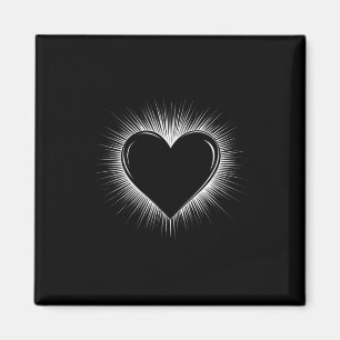 Imán Día de San Valentín de Guay de corazón blanco Homb