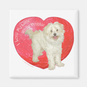 Imán Día de San Valentín de mezcla de Havanese / Westie
