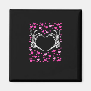 Imán Día de San Valentín del corazón de la mano de Skel