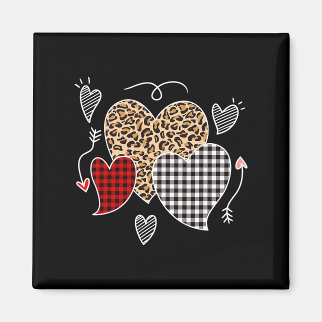 Imán Día de San Valentín lindo amor Chicas niños adoles (Frente)