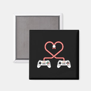 Imán Día de San Valentín para Jugadores de Videojuegos 