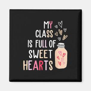 Imán Día de San Valentín para maestros - Mi clase está