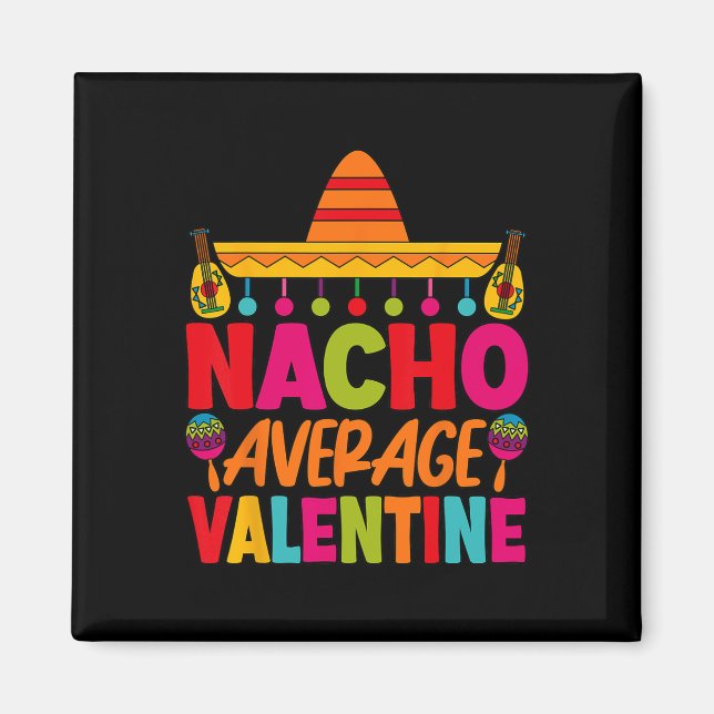Imán Día de San Valentín para pareja mexicana promedio  (Frente)