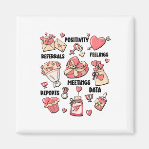 Imán Día de San Valentín Psicólogo Escolar Psicólogo Es