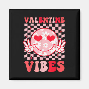 Imán Día de San Valentín retro Valentine Vibes Boys Gi