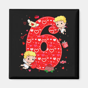 Imán Día de San Valentín Seis Siete Corazones 6 7 Meme