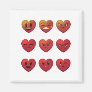 Imán Día de San Valentín Silly se enfrenta a la gracia 