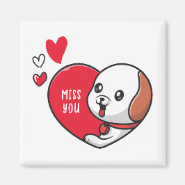 Imán Día de San Valentín, te extraño