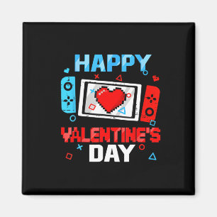 Imán Día de San Valentín Video Game Controller Heart Bo