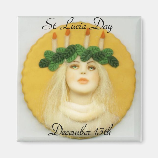 Imán Día de Santa Lucía 094 JL Biel (Frente)