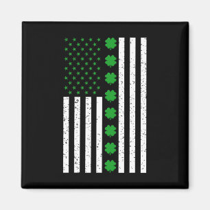 Imán Día de Santo Domingo Bandera Americana Irlandesa