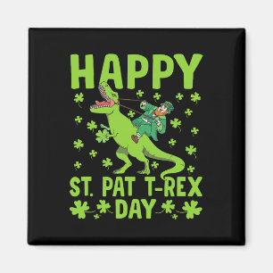 Imán Día de St Pat Trex Dinosaurio Día de San Patricio 