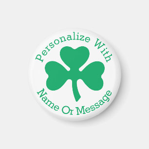 Imán Día de Sta Patrocinadores de Shamrock PERSONALIZAD