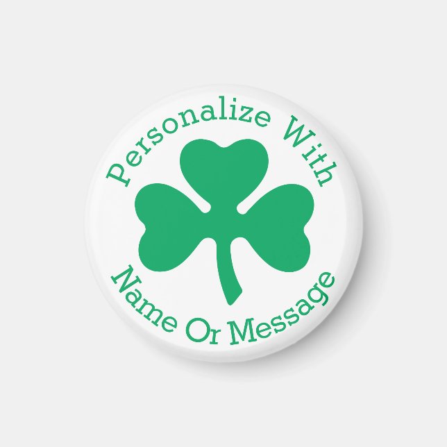 Imán Día de Sta Patrocinadores de Shamrock PERSONALIZAD (Frente)