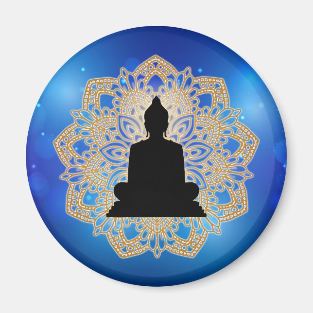Imán Día de Vesak Buda y Mandala Vaisakha Purnima (Frente)