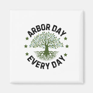Imán Día del Arbor Todos Los Días Naturales Amante Vint