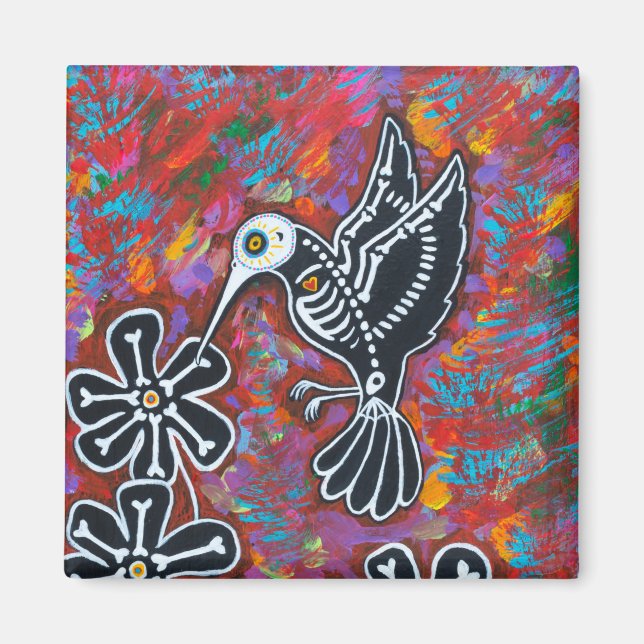 Imán Día del Colibrí Muerto (Frente)