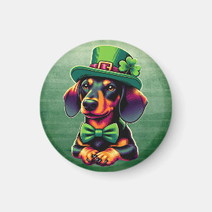 Imán Día del Día de los Patrones de Perros de Shamrock