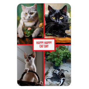 Imán día del gato