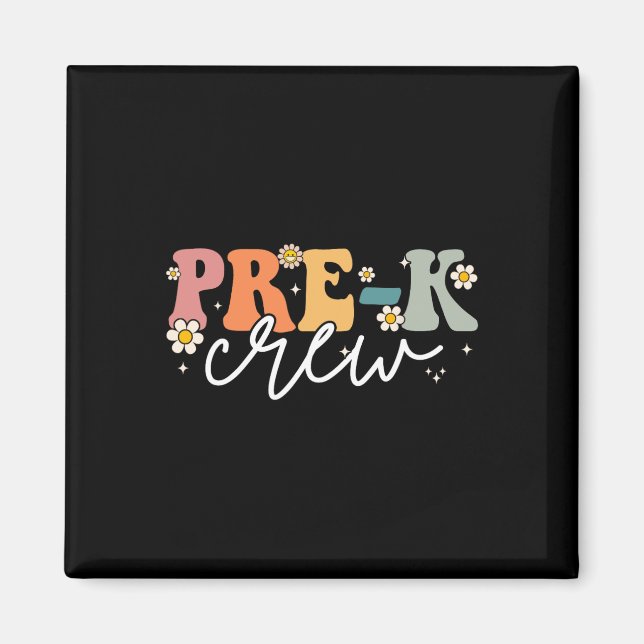 Imán Día Del Grupo Pre K Groovy Regreso A La Escuela Ma (Frente)