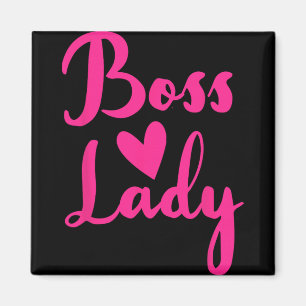 Imán Día del Jefe Empleado de Oficina Mujer Jefa Gerent