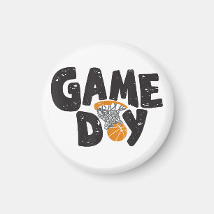 Imán Día del Juego Baloncesto Divertido Jóvenes Hombres
