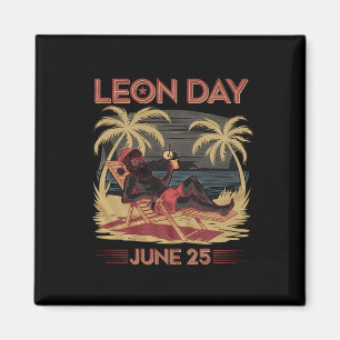 Imán Día Del León 25 De Junio Santa Beach 6 Meses A Los