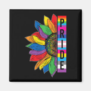 Imán Día del Orgullo Gay Sunflower Mes de Conciencia LG