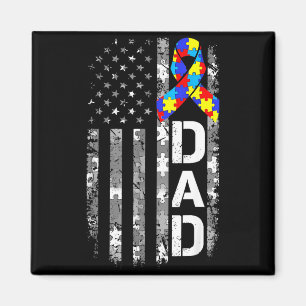 Imán Día del padre bandera de EE. UU. conciencia sobre