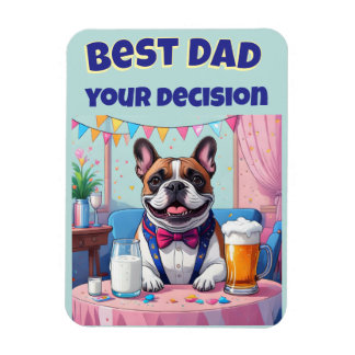 Imán Día del Padre con Bulldog Francés