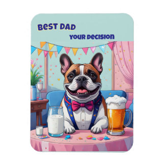Imán Día del Padre con Bulldog Francés