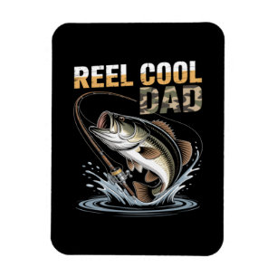 Imán Día del Padre Divertido Pesca Amantes del Pescador