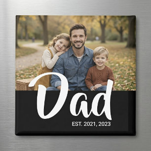 Imán Día del Padre Establecido por Papá Foto