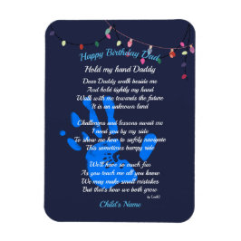 Imán Día del padre papá POEM Sostengo mi regalo de FOTO