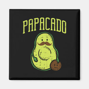 Imán Día del Padre Papacado Papá Aguacate Divertido Veg