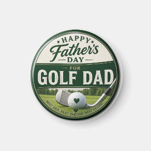 Imán Día del Padre para Papá Golfista