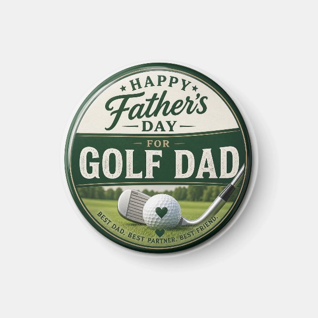 Imán Día del Padre para Papá Golfista  (Frente)