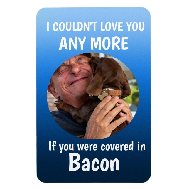 Imán Día del padre Perro divertido Cita Personalizado F (Vertical)