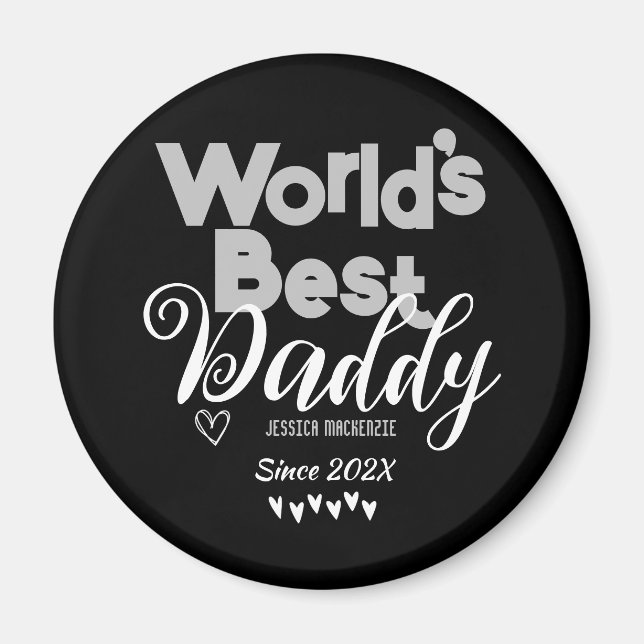 Imán Día del Padre Personalizado, el mejor regalo de pa (Frente)