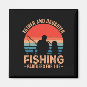 Imán Día del Padre Pesca Papá Día del Padre De Hija 